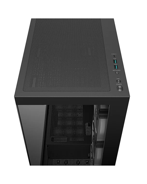 Deepcool CG580 4F V2 без БП, боковое окно (панорама), 4x120mm ARGB PWM вентилятора, черный, ATX (R-CG580-BKADA4-G-2)