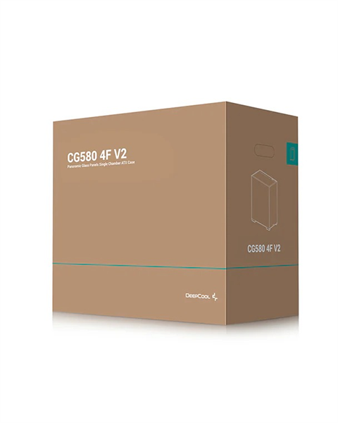 Deepcool CG580 4F V2 без БП, боковое окно (панорама), 4x120mm ARGB PWM вентилятора, черный, ATX (R-CG580-BKADA4-G-2)