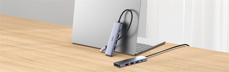 USB-концентратор Netac Hub WF13, Type-C to USB3.0+USB2.02+100W PD+HDMI (repl. NT08WF13-30GR)