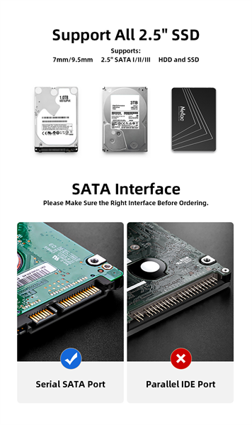 Внешний корпус для диска HDD/SSD Netac арт. NT07WH11-30B0