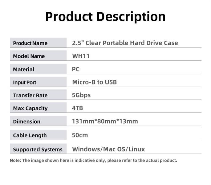 Внешний корпус для диска HDD/SSD Netac арт. NT07WH11-30B0