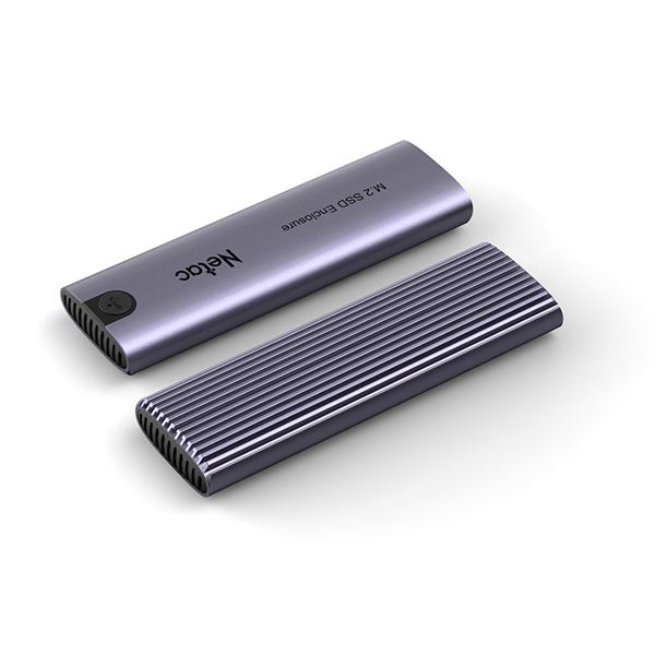 Внешний корпус для диска M.2 Netac WH51 M.2 NVMe/SATA SSD Case, USB3.1 Gen2 10Gb/s to M-Key(MB key) NVMe SATA, Aluminum Cover, Compatible with 4 size of 2280/2260/2242/2230, with C to C and C to A cable арт. NT07WH51-32C2