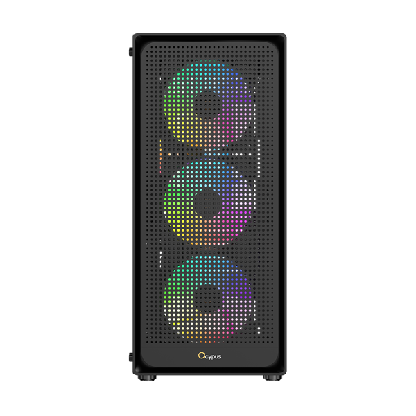 Ocypus Gamma C50 BK ARGB, MATX, USB3.0*1+USB2.0*2, FRONT 3x120mm ARGB, REAR 1x120mm ARGB