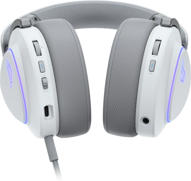 ASUS ROG DELTA II, 2.4GHz, Bluetooth,3.5mm, 315g, 20Hz~20kHz, RGB Lighting, Moonlight White арт. 90YH03W0-BHUA10