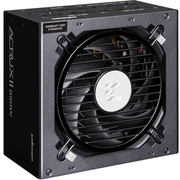 Zalman ZM850-ARX2, 850W, ATX12V v3.1, APFC, 12cm Fan, 80+ Platinum Gen5.1, Full Modular, Retail