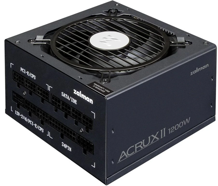 Zalman ZM1200-ARX2, 1200W, ATX12V v3.1, APFC, 12cm Fan, 80+ Platinum Gen5.1, Full Modular, Retail