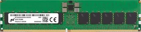 Micron DDR5 RDIMM 32GB 2Rx8 4800 MHz ECC Registered MTC20F2085S1RC48BA1, 1 year, OEM, New Original