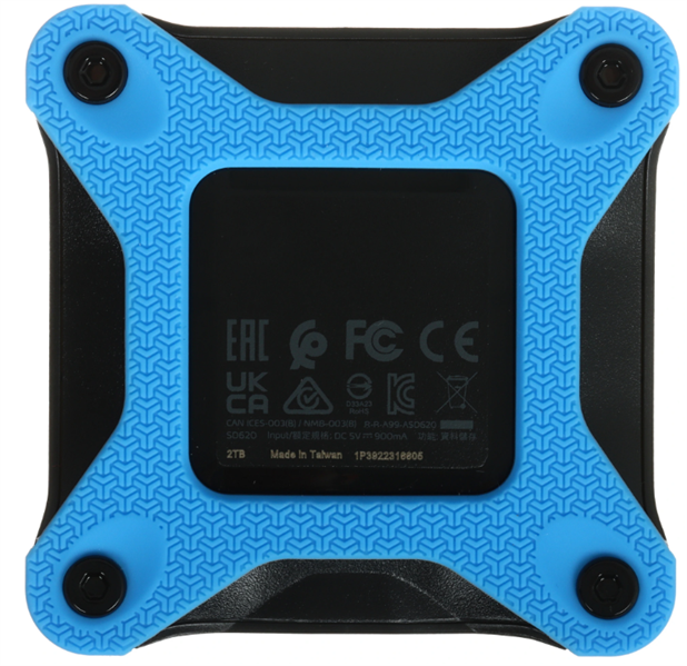 External SSD ADATA 2TB USB 3.2 Gen 2 (USB 10Gbps) R550/W480MB/s 3D NAND COLOR BOX blue арт. SD620-2TCBL