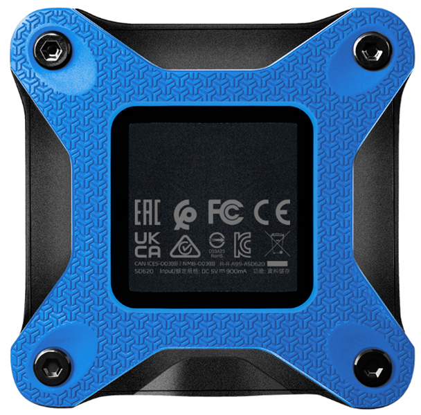 External SSD ADATA 2TB USB 3.2 Gen 2 (USB 10Gbps) R550/W480MB/s 3D NAND COLOR BOX blue арт. SD620-2TCBL