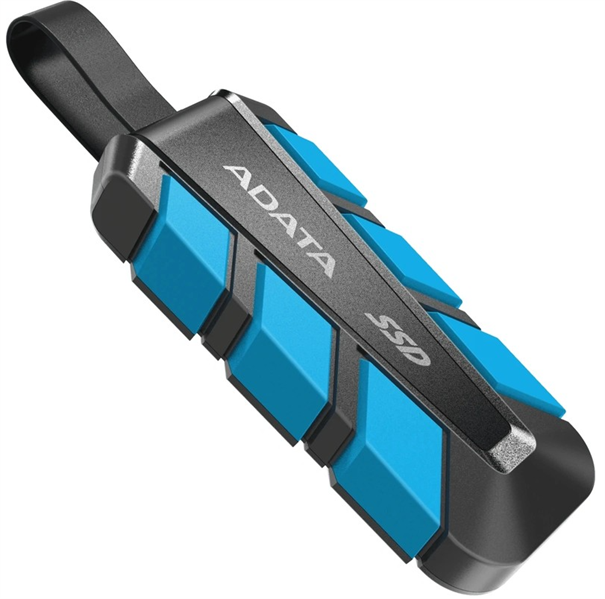 External SSD ADATA 500GB USB 3.2 Gen 2 (USB 10Gbps) R1050/W100MB/s 3D NAND COLOR BOX blue арт. SC740-500G-CBU