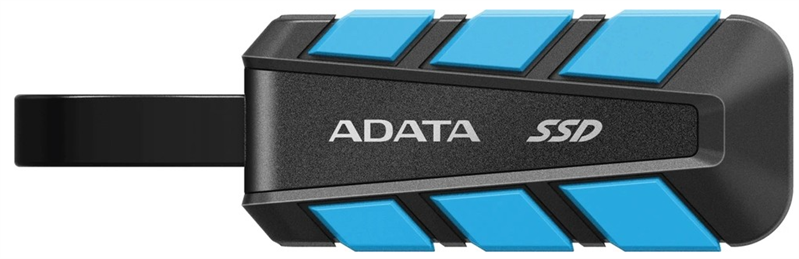 External SSD ADATA 500GB USB 3.2 Gen 2 (USB 10Gbps) R1050/W100MB/s 3D NAND COLOR BOX blue арт. SC740-500G-CBU