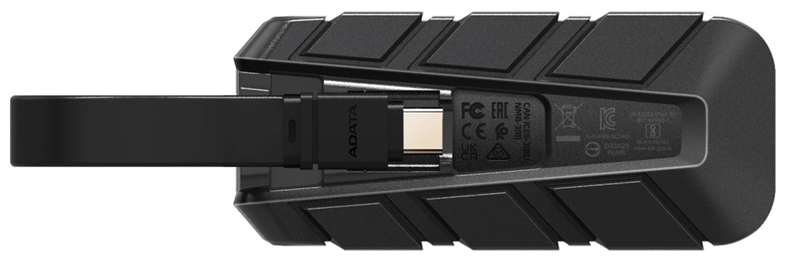 External SSD ADATA 500GB USB 3.2 Gen 2 (USB 10Gbps) R1050/W100MB/s 3D NAND COLOR BOX blue арт. SC740-500G-CBU