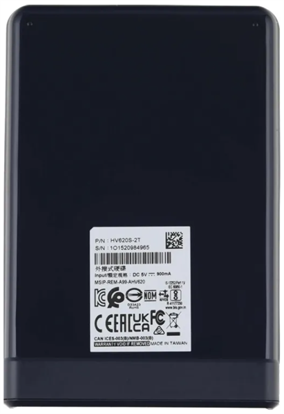 ADATA HV620S арт. AHV620S-2TU31-CBL