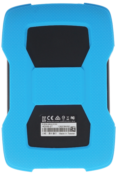 External HDD ADATA 2TB USB 3.2 Gen 1 (USB 5Gbps) COLOR BOX blue арт. AHD330-2TU31-CBL
