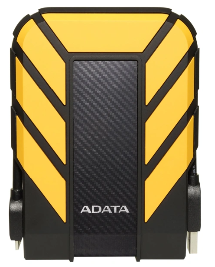 External HDD ADATA 2TB USB 3.2 Gen 1 COLOR BOX yellow арт. AHD710P-2TU31-CYL