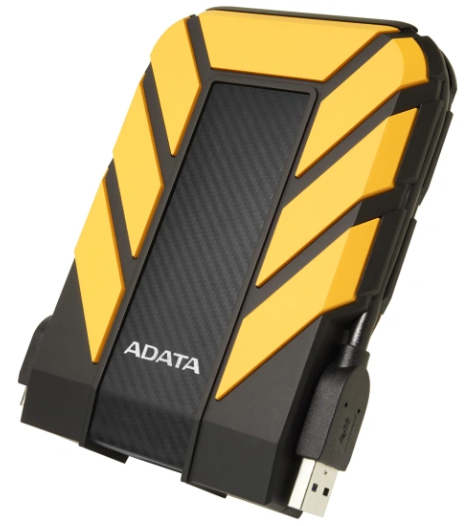External HDD ADATA 2TB USB 3.2 Gen 1 COLOR BOX yellow арт. AHD710P-2TU31-CYL