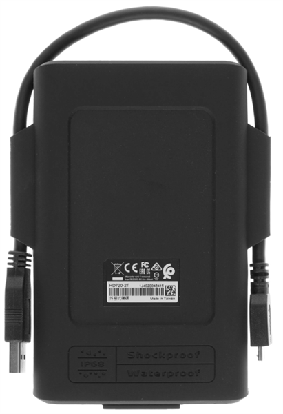 External HDD ADATA 2TB USB 3.2 Gen 1 (USB 5Gbps) COLOR BOX black арт. AHD720-2TU31-CBK