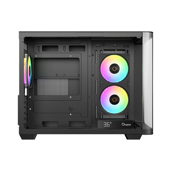 Ocypus Iota C50 BK Curve ARGB Digital, MATX, Type-C*1, USB3.0*2, REAR 1x120mm ARGB, MB SIDE 2x120mm ARGB