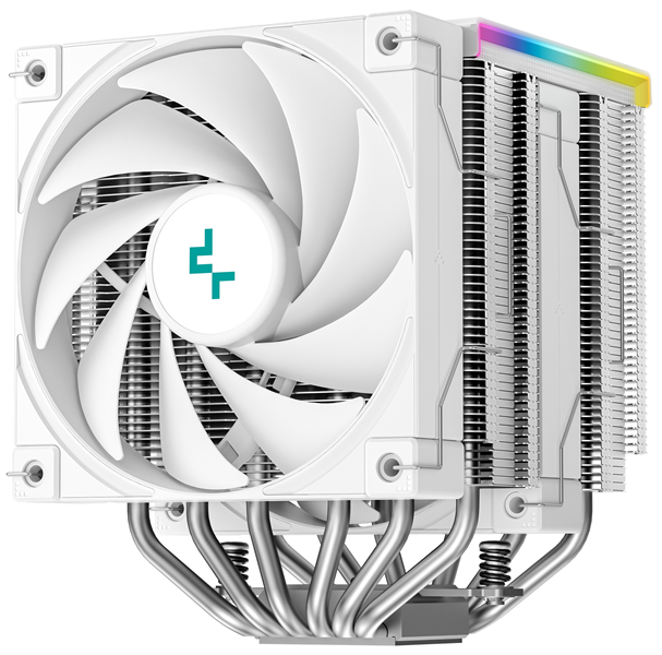 DEEPCOOL AK620 DIGITAL SE WH LGA20XX/1700/1200/115X/AM5/AM4 (9шт/кор, TDP 260W, PWM, DUAL Fan 120mm, 6 тепл. трубок, ARGB, белый) RET (R-AK620-WHADMN-GJD)