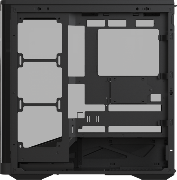 корпус Formula V Line Crystal U9 PA Black, ATX, TYPE-C*1, USB3.0*2, Curved Glass, SIDE 3x PERFORMANCE ARGB, REAR 1x PERFORMANCE ARGB