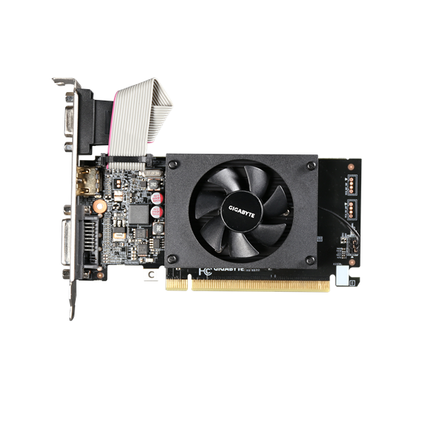 GIGABYTE GT710 2GB LP//GT710, HDMI, DVI, D-Sub, 2G,D3 арт. GV-N710D3-2GL 2.0