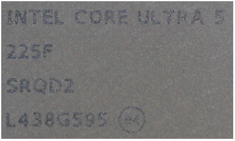CPU Core Ultra 5 225F (3.3GHz-4.9GHz/20MB/10 cores) LGA1851 OEM, TDP 65W-121W, max 192Gb DDR5-6400, AT8076806416, 1 year Intel арт. SRQD2