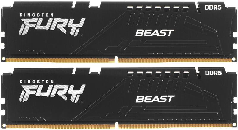 Kingston 32GB 5600MT/s DDR5 CL36 DIMM (Kit 2*16Gb) FURY Beast Black EXPO 1 Year Warrаnty