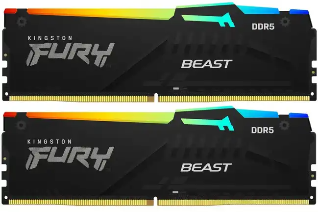 Kingston 32GB 6000MT/s DDR5 CL30 DIMM (Kit 2*16Gb) FURY Beast RGB EXPO арт. KF560C30BBEAK2-32