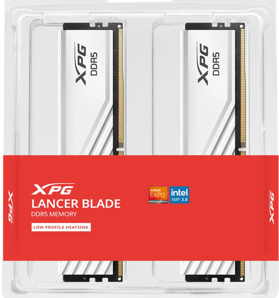 Оперативаня память ADATA LANCER BLADE DDR5 DIMM 64GB 5600MHz 2*32GB 46-45-45 1.1V WHITE DUAL TRAY
