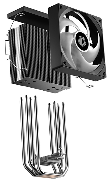 ID-COOLING SE-214-XT V2 ARGB LGA1851/1700/1200/115X/AM5/AM4 (16шт/кор, TDP 200W, PWM, 4 тепл.трубки прямого контакта, FAN 120mm, Addressable RGB LED) RET