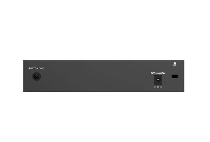 D-Link DMS-108P/A1A Неуправляемый коммутатор с 8 портами 100/1000/2.5GBase-T (8 портов PoE 802.3af/at/bt, PoE-бюджет 230 Вт)