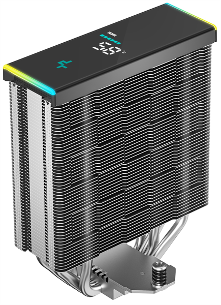 DEEPCOOL AK400 DIGITAL SE LGA1700/1200/115X/AM5/AM4 (18шт/кор, TDP 220W, PWM, Fan 120mm, 4 тепл. трубки, ARGB, черный) RET (R-AK400-BKADMN-GJD)