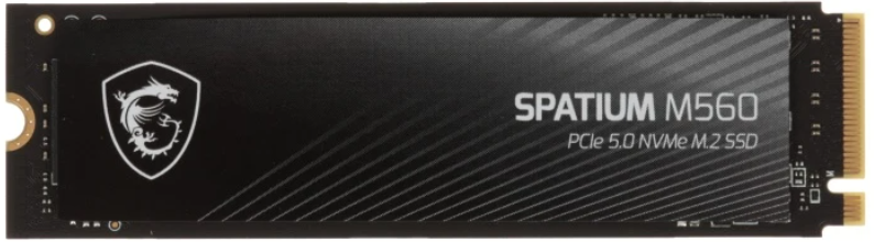 MSI SSD SPATIUM M560 1TB M.2 2280 PCle 5.0 NVMe R10200/W8400MB/s 3D NAND TLC MTBF 1.5M 1300000/1400000 IOPS 600TBW арт. S78-440L0F0-P83