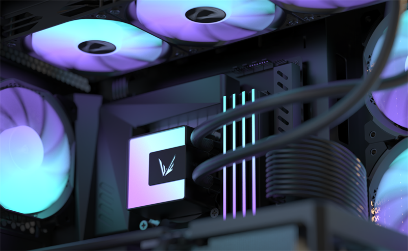 Formula V Line ICE JET GLOW 360 BK, 360mm, 3x120mm, ARGB fans, LGA115X/1200/1700/1851, AM4/AM5