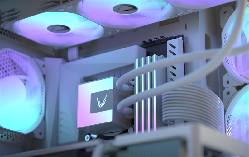 Formula V Line ICE JET GLOW 360 WH, 360mm, 3x120mm, ARGB fans, LGA115X/1200/1700/1851, AM4/AM5