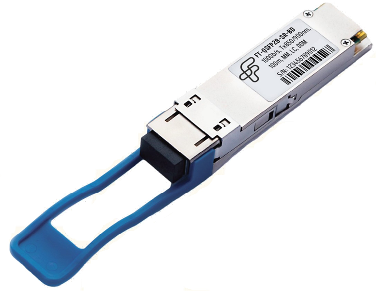 FT QSFP28, 100Gb/s, 100m, 850/900nm, LC, MM, DDM