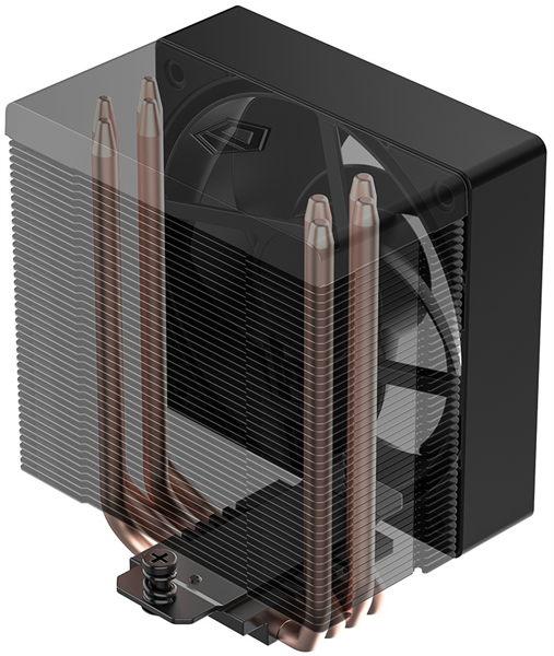 ID-COOLING SE-904-XT BLACK LGA1851/1700/1200/115X/AM5/AM4 (16шт/кор, TDP 180W, PWM, 4 тепл.трубки прямого контакта, FAN 100mm) RET