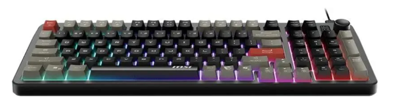 Keyboard MSI FORGE GK110, Wired, membrane Keyboard, multi-colour LED backlighting, 26 Key Anti-ghosting Capability, Black арт. S11-04RU258-HH9