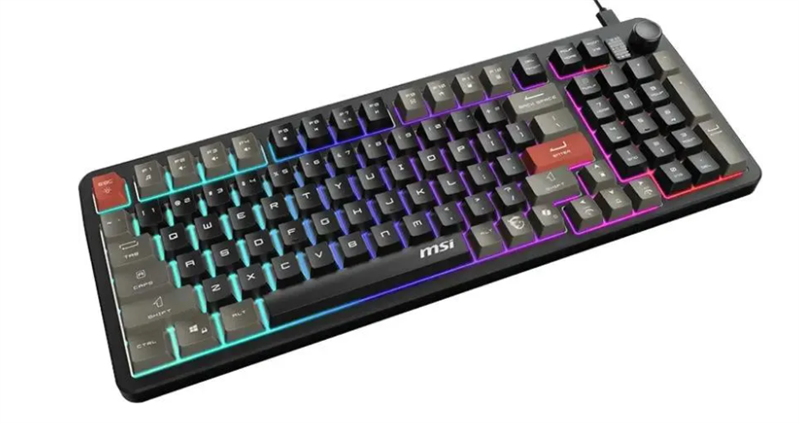 Keyboard MSI FORGE GK110, Wired, membrane Keyboard, multi-colour LED backlighting, 26 Key Anti-ghosting Capability, Black арт. S11-04RU258-HH9