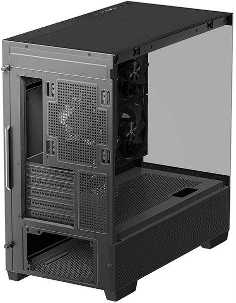 Deepcool CG380 3F без БП, боковое окно (панорама), 3x120mm ARGB PWM вентилятора, черный, mATX (R-CG380-BKAGM3-G)