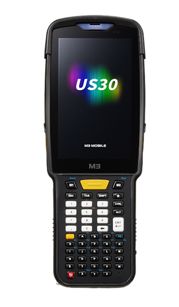 M3 Mobile US30W GUN, Android 13.0 GMS, WVGA, 802.11 a/b/g/n/ac/ax Wi-Fi 6, SE5500, BT5.3, 4G/64G, 30K, 6700mAh Battery, Required CRD PWSP арт. US300D-TF0WRE-TH