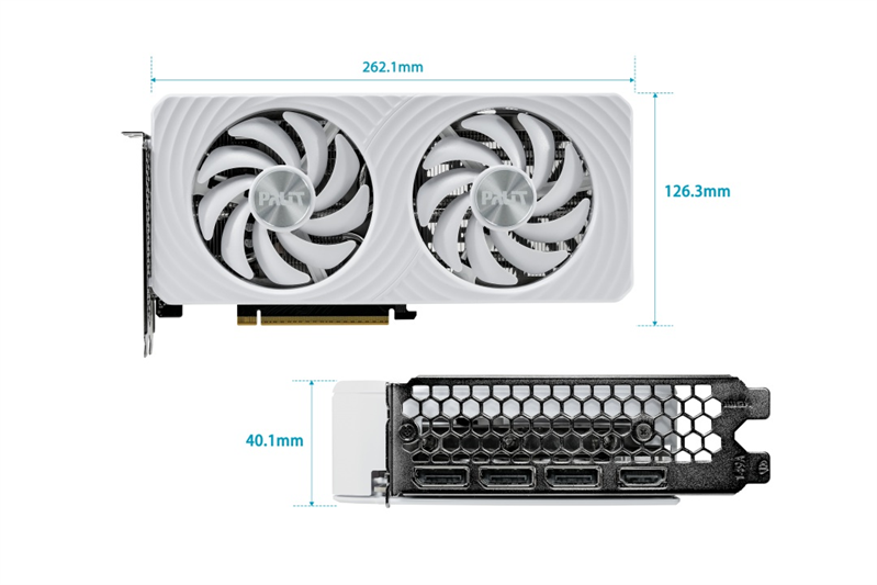 Видеокарта PCIE16 RTX5060 8GB PA-RTX5060 WHITE OC 8GB PALIT