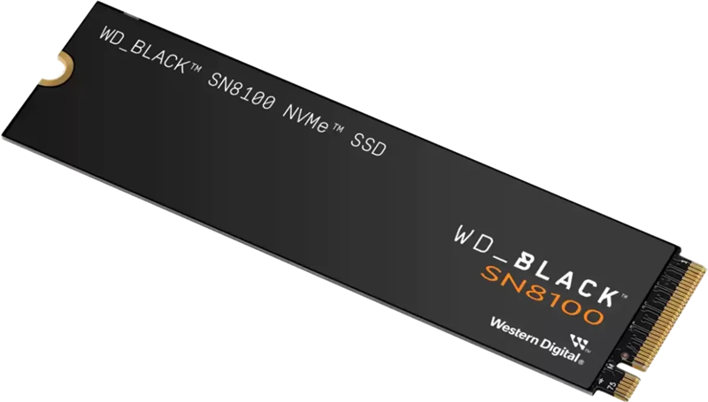 Твердотельный накопитель Western Digital Black SN8100 SSD M2.2280 PCIe 5.0 4Tb, 14900MBs/13200MBs, TBW 4800, WDS400T1X0M, 1 year
