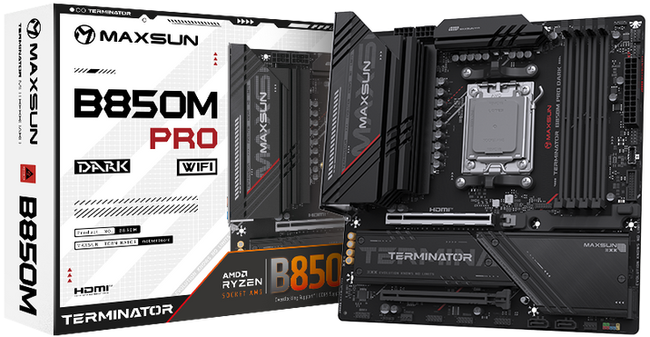 Материнская плата MAXSUN MS-Terminator B850M PRO DARK WIFI