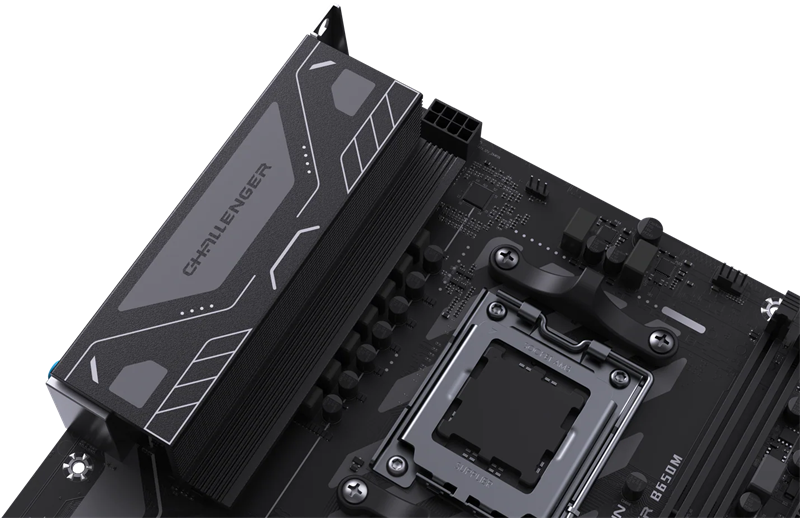 Материнская плата MAXSUN MS-Challenger B650M V2, AM5, B650, 2*DDR5, 3*SATA3, M.2, 4*USB 3.2, 2*USB 2.0, 1*PCIEx16, 1*PCIEx1, DP+HDMI, mATX