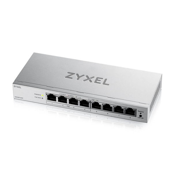 Коммутатор Zyxel Networks GS1200-8HPv3 арт. GS1200-8HPV3-EU0101F