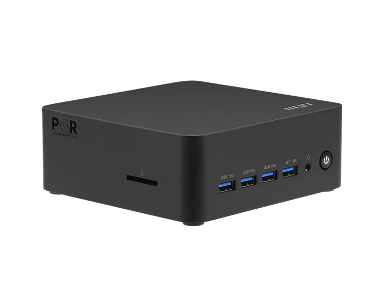 Персональный компьютер MSI Cubi Z AI 8M AMD Ryzen 7 8845HS (3.8GHz),  NoMemory, noHDD, noSSD, AMD Radeon Graphics, WiFi, BT, no keyboard&mouse, noOS, 1y war-ty