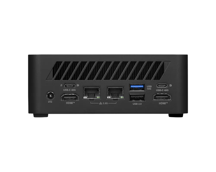 Персональный компьютер MSI Cubi Z AI 8M AMD Ryzen 7 8845HS (3.8GHz),  NoMemory, noHDD, noSSD, AMD Radeon Graphics, WiFi, BT, no keyboard&mouse, noOS, 1y war-ty