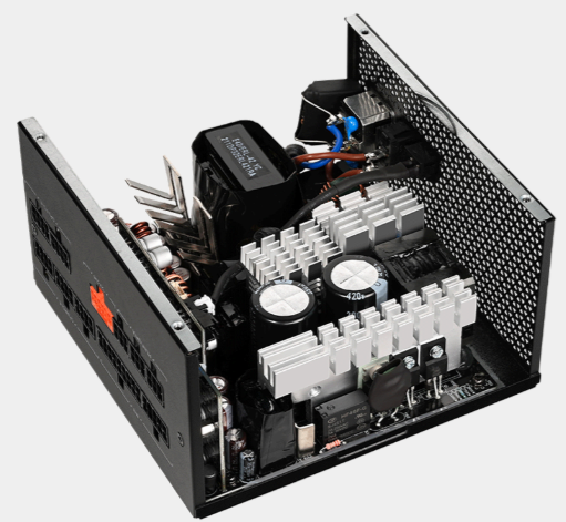 PCCooler YN850, 850W, ATX3.1/PCIe5.1, APFC, 80+ Gold, 13.5cm Fan, Modular (P5-YN850-G1F)