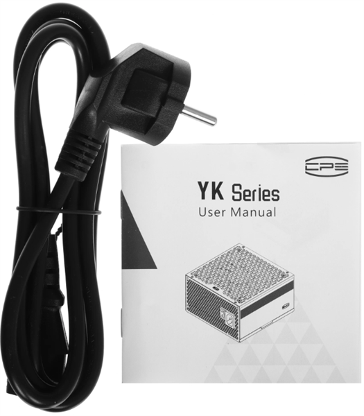 PCCooler YK550, 550W, ATX3.1/PCIe5.1, APFC, 80+ Bronze, 13.5cm Fan, Non-Modular (P5-YK550-B1F)